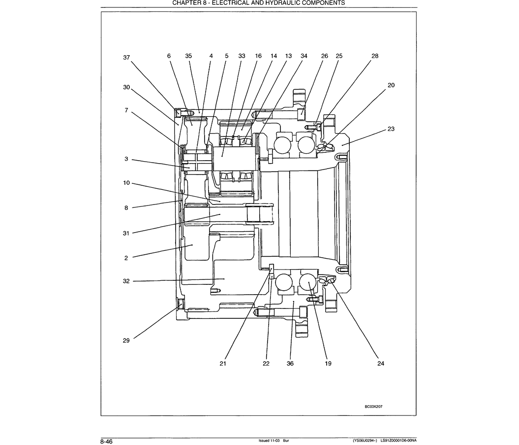 07-019 REDUCTION ASSEMBLY, PROPELLING P/N  24100U1743F2-Kobelco SK480LC-6E SK480-6S SK480LC-6 SK450-6 Excavator Parts Number Electronic Catalog EPC Manuals
