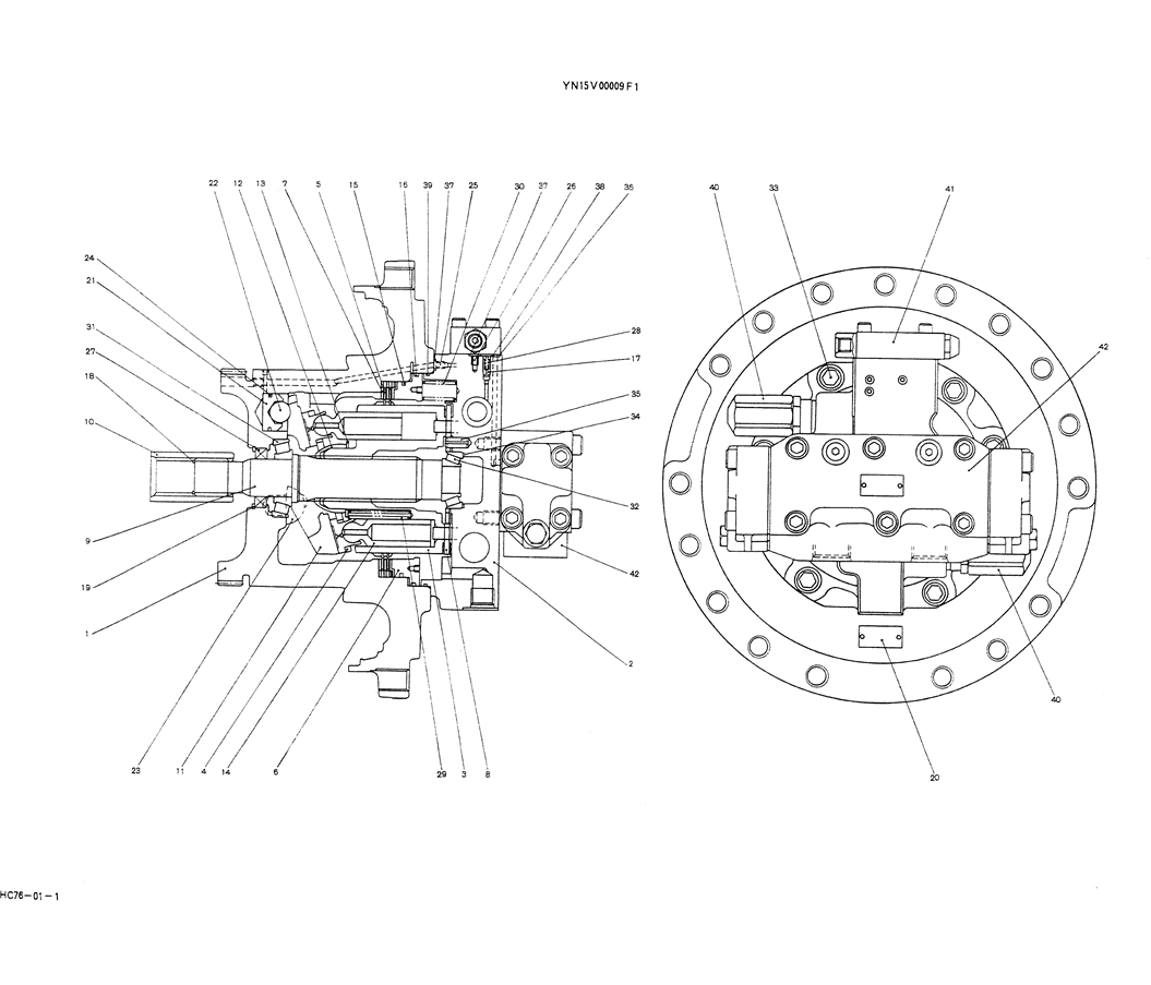 07-019MOTOR ASSY (PROPELLING)- Kobelco SK200-3 SK200LC-5 SK200 Excavator Parts Number Electronic Catalog EPC Manuals