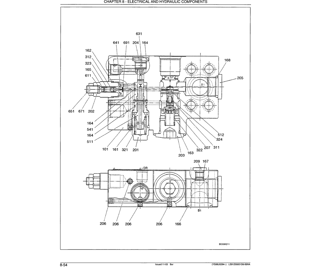 07-023 VALVE ASSEMBLY, HOLDING P/N LS28V00001F1-Kobelco SK480LC-6E SK480-6S SK480LC-6 SK450-6 Excavator Parts Number Electronic Catalog EPC Manuals