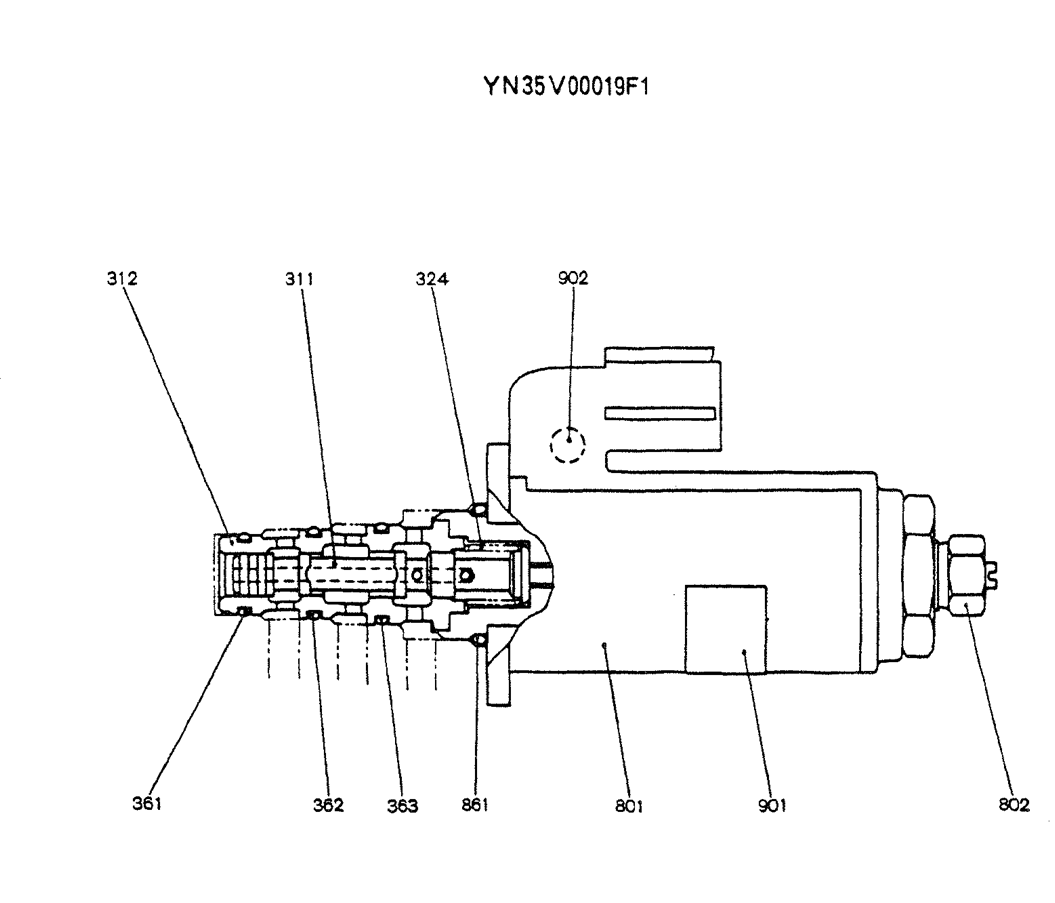 07-046VALVE ASSY, SOLENOID, P/N YN35V00019F1-Kobelco SK200-3 SK200LC-5 SK200 Excavator Parts Number Electronic Catalog EPC Manuals