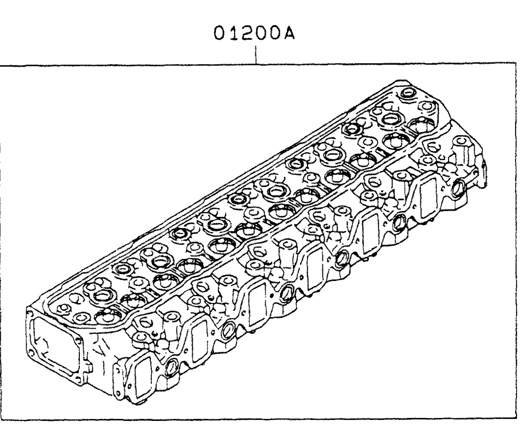 08-001SERVICE CYLINDER HEAD ASSY-Kobelco SK200-3 SK200LC-5 SK200 Excavator Parts Number Electronic Catalog EPC Manuals