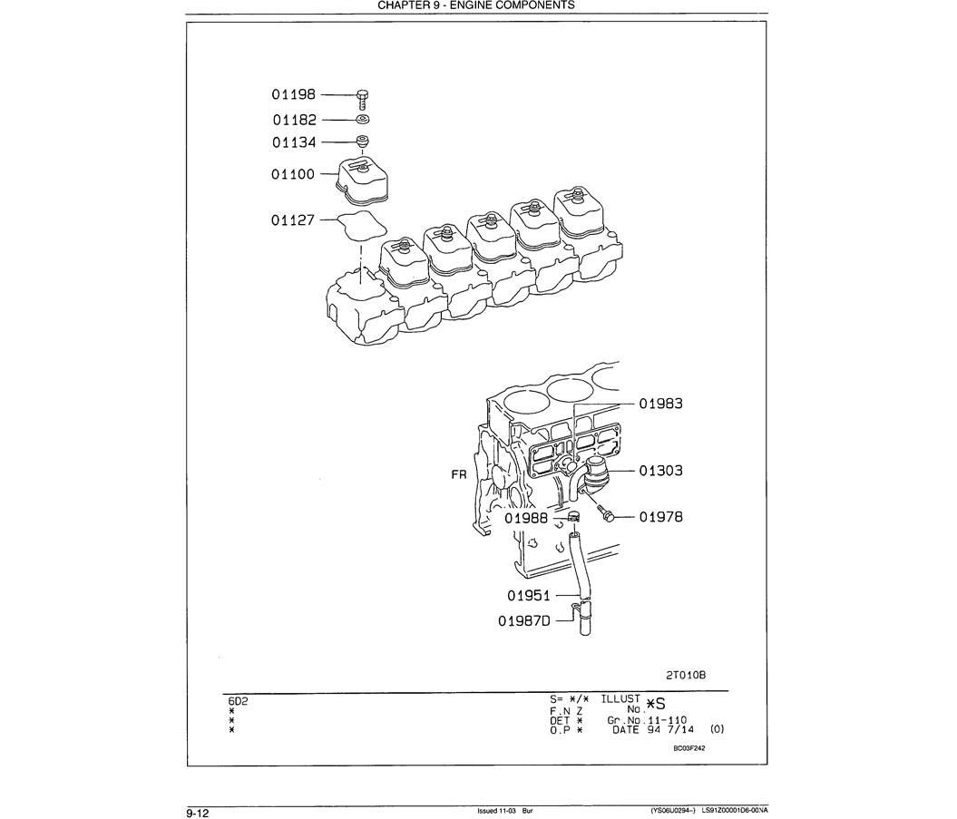 08-006 ROCKER COVER AND BREATHER-Kobelco SK480LC-6E SK480-6S SK480LC-6 SK450-6 Excavator Parts Number Electronic Catalog EPC Manuals