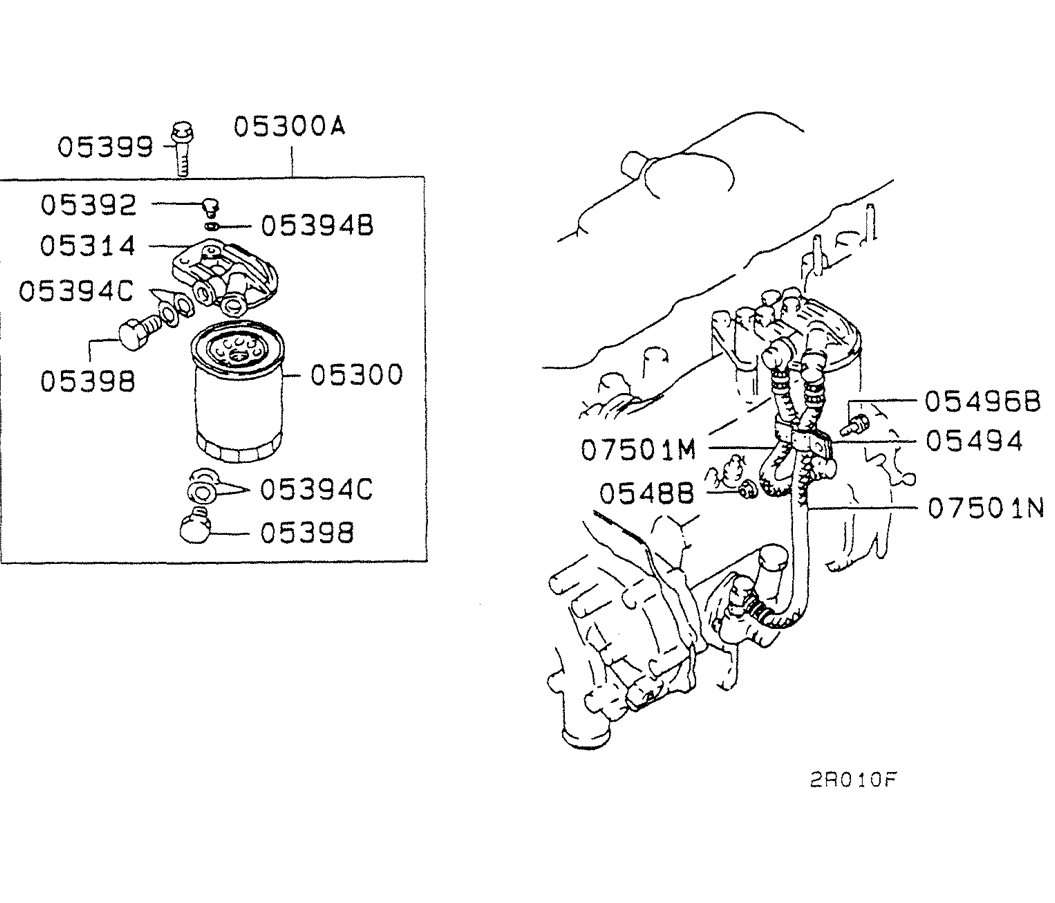 08-019FUEL FILTER & HOSE-Kobelco SK200-3 SK200LC-5 SK200 Excavator Parts Number Electronic Catalog EPC Manuals