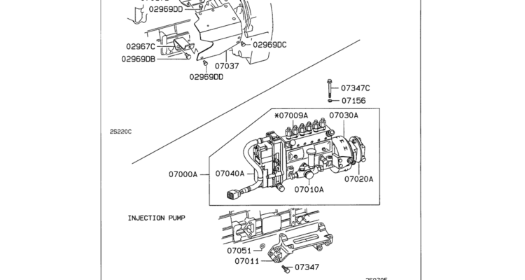 08 020(01) FUEL INJECTION PUMP Mitsubishi 6D16 Engine