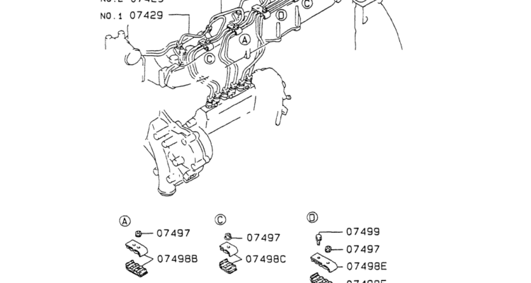 08 025(01)INJECTION PIPE Mitsubishi 6D34 Engine