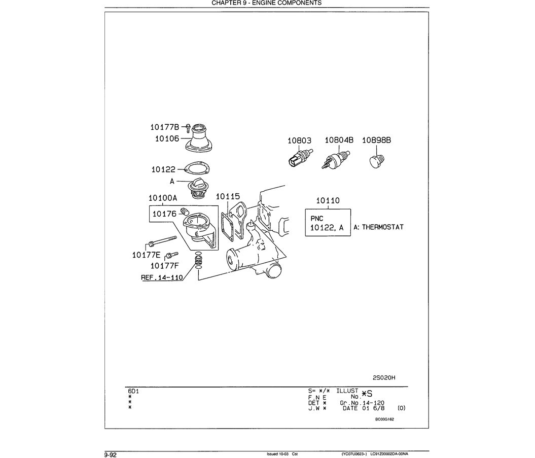 08-029 WATER PIPE AND THERMOSTAT-SK330LC-6E SK330-6E SK350LC-6E Kobelco Excavator Parts Number Electronic Catalog EPC Manuals