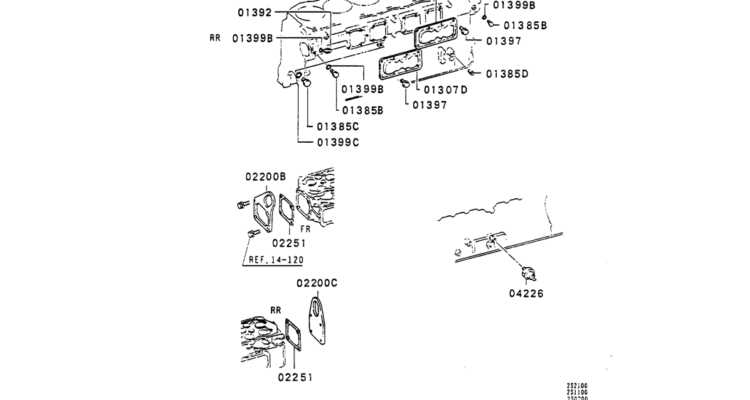 13 015 ATTACHING PARTS Mitsubishi 6D31 ENGINE