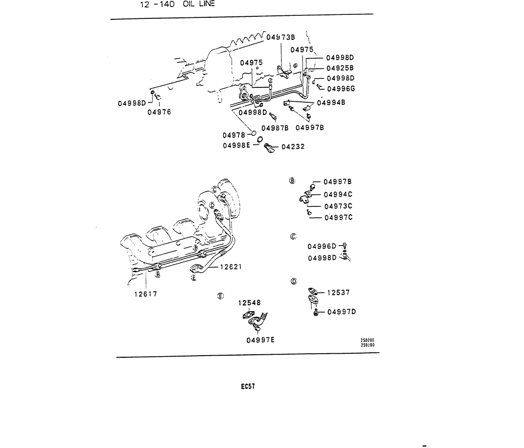 13-019 OIL LINE Mitsubishi 6D31 ENGINE-Kobelco SK220LC-3 SK250LC SK220-3 Excavator Parts Number Electronic Catalog EPC Manuals