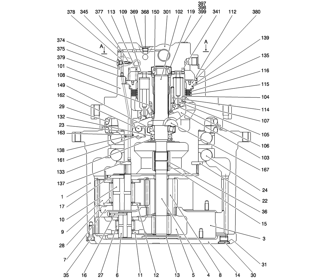 HC370-01-1(1) MOTOR ASSY (PROPELLING)-Kobelco SK200-8 SK210LC-8 SK210D-8 Excavator Parts Number Electronic Catalog EPC Manuals