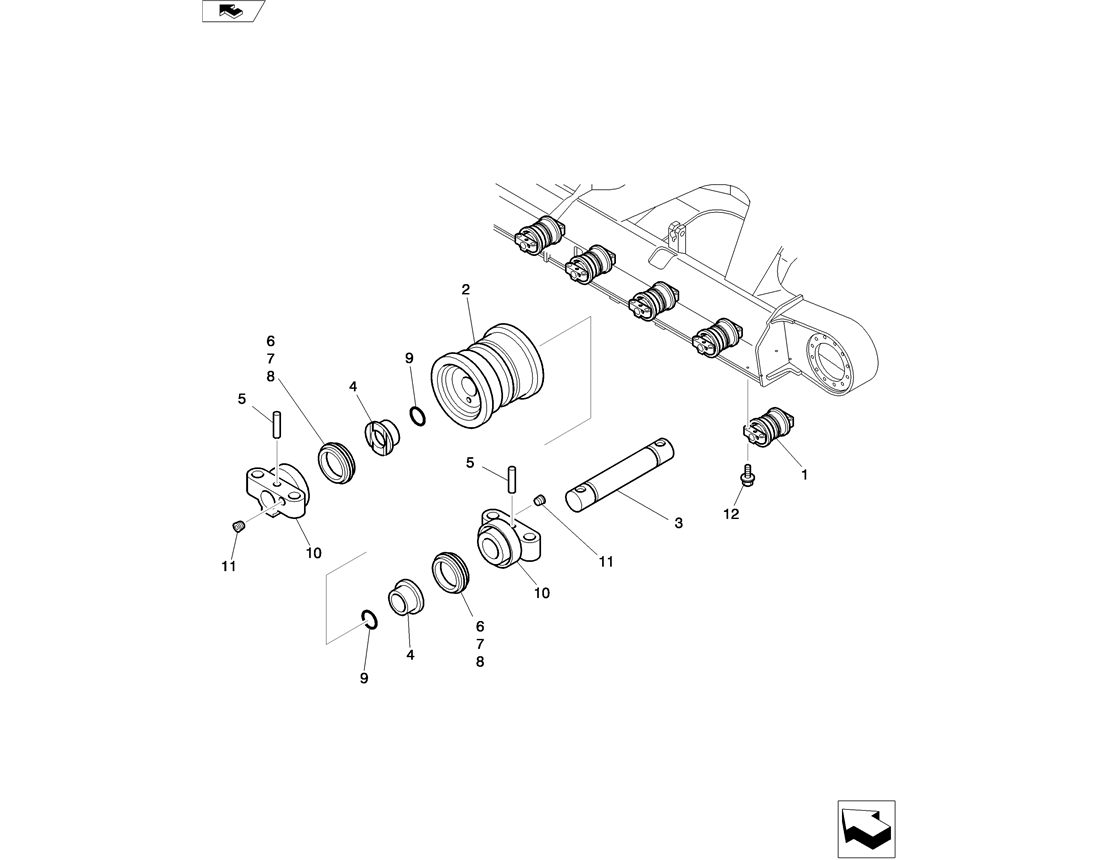 02-007(00) TRACK ROLLER ASSEMBLY-Kobelco SK80MSR SK80CS-2 SK80CS-1E SK80 Excavator Parts Number Electronic Catalog EPC Manuals