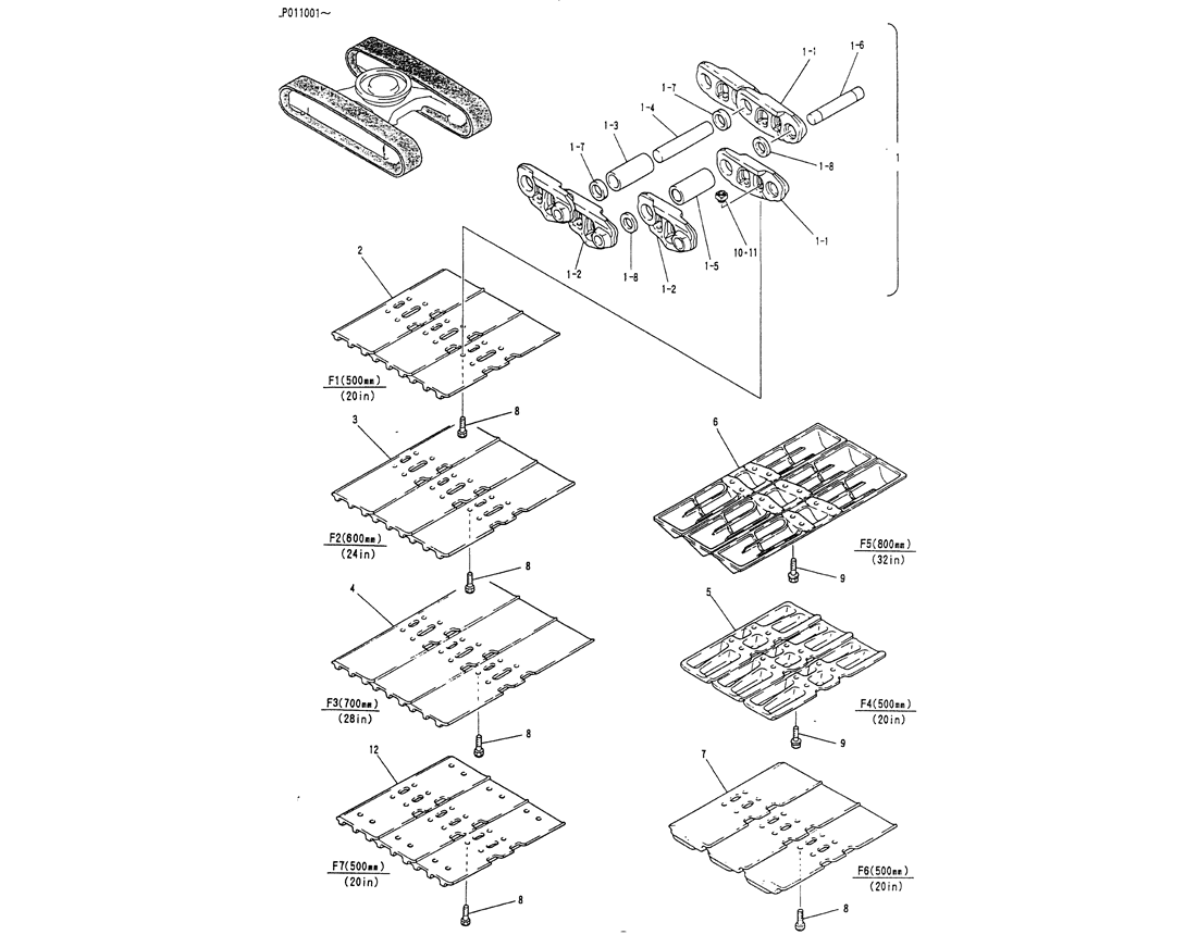 02-013 SHOE ASSY-Kobelco SK120LC-5 SK120-V SK120LC-3 Excavator Parts Number Electronic Catalog EPC Manuals