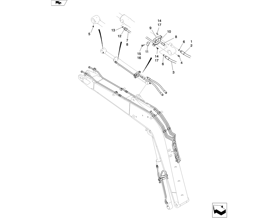 03-022(01) ARM INSTALLATION-Kobelco SK80MSR SK80CS-2 SK80CS-1E SK80 Excavator Parts Number Electronic Catalog EPC Manuals