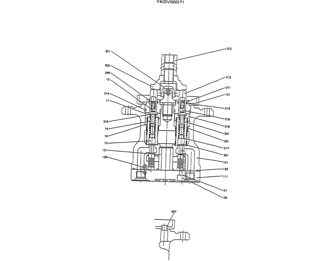 07-034 VALVE ASSY, PILOT, P/N YN30V00002F1-Kobelco SK120LC-5 SK120-V SK120LC-3 Excavator Parts Number Electronic Catalog EPC Manuals