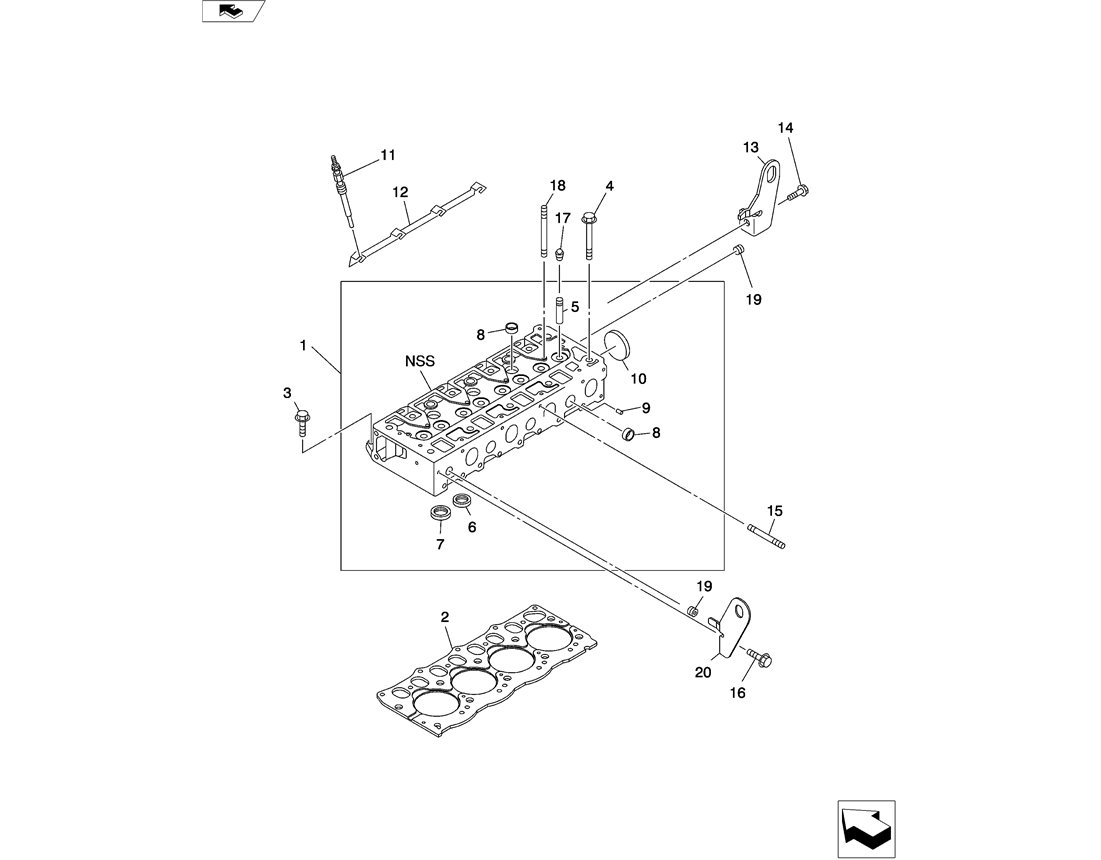 08-006(00) CYLINDER HEAD ISUZU 4LE2 ENGINE -Kobelco SK80MSR SK80CS-2 SK80CS-1E SK80 Excavator Parts Number Electronic Catalog EPC Manuals