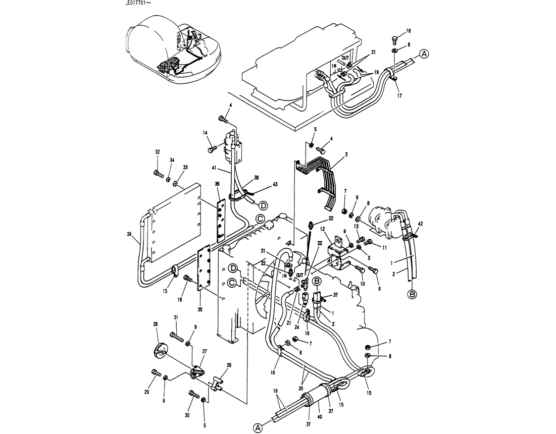 01-046 CONDITIONER, AIR AC -Kobelco SK60-3 SK60-5 SK60 Excavator Parts Number Electronic Catalog EPC Manuals