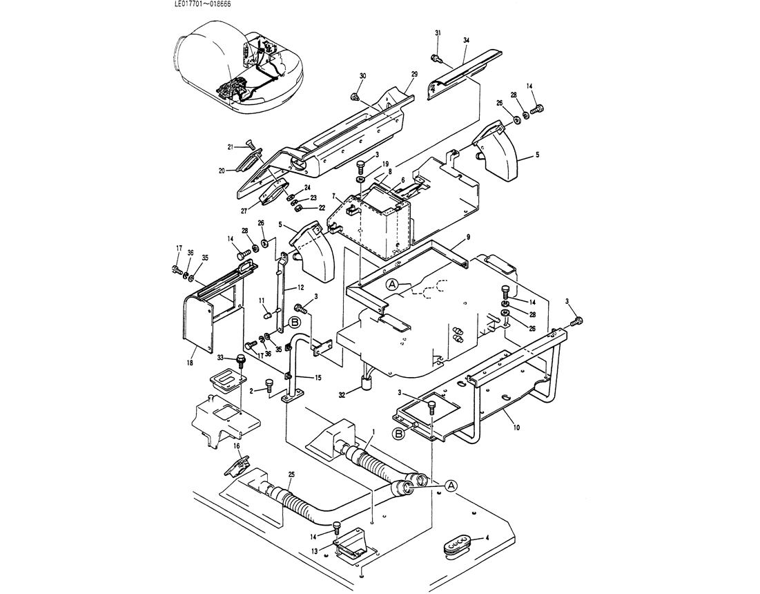 01-047 CONDITIONER INSTAL (LE20M00009F1)-Kobelco SK60-3 SK60-5 SK60 Excavator Parts Number Electronic Catalog EPC Manuals