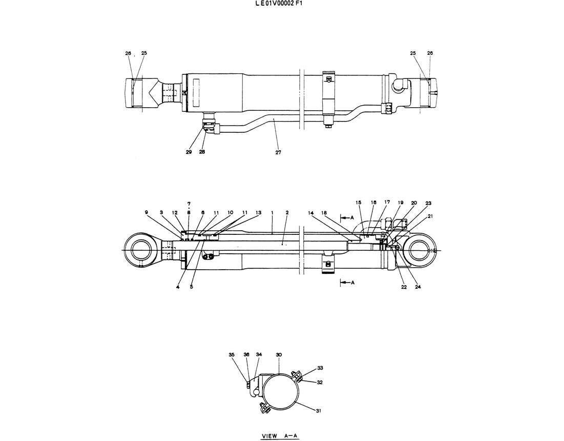 07-036 CYLINDER ASSY, ARM-Kobelco SK60-3 SK60-5 SK60 Excavator Parts Number Electronic Catalog EPC Manuals