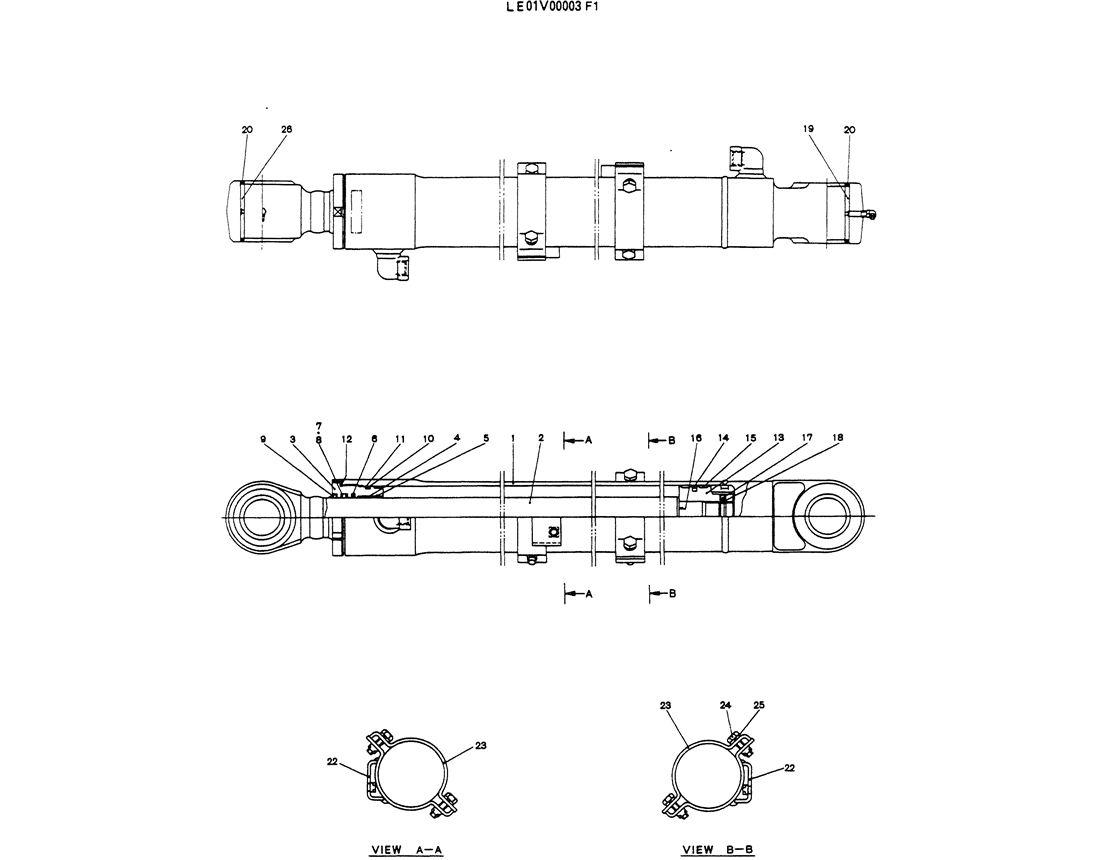 07-038 CYLINDER ASSY, BUCKET-Kobelco SK60-3 SK60-5 SK60 Excavator Parts Number Electronic Catalog EPC Manuals