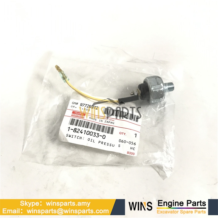 1-82410033-0 VI1824100330 VI1824100081 1824100330 ISUZU 4JG1 C240 4JB1 4JC1 ENGINE SWITCH OIL PRESSURE  Sensor For Hitachi Kobelco Excavator Parts