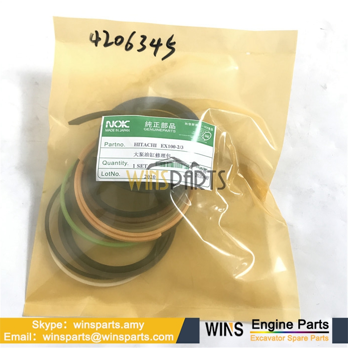 4206345 4206343 4206340 ARM BOOM BUCKET Cylinder SEAL KIT OIL KITS Hitachi EX100 EX100M EX100W EX120 Excavator Parts