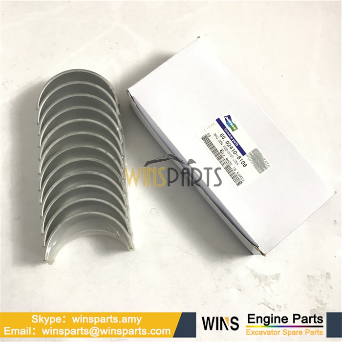 65.02410-6106 DE12 ENGINE Connecting Rod BEARING CON-ROD DOOSAN DAEWOO SOLAR 330-III SOLAR 330LC-V SOLAR 400LC-III SOLAR 400LC-V SOLAR 420LC-V SOLAR 470LC-V SOLAR 500LC-V Excavator Parts