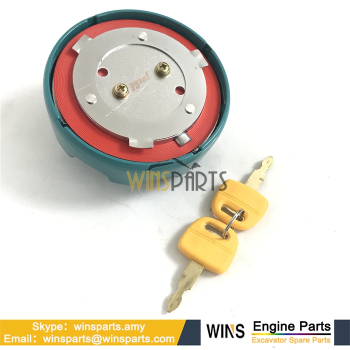 YN20P01034P2 YN20P01034P1 FUEL TANK CAP Filler with 2 keys KOBELCO New.Holland SK210-8 SK200-8 SK250-8 SK350-8 Excavator Parts