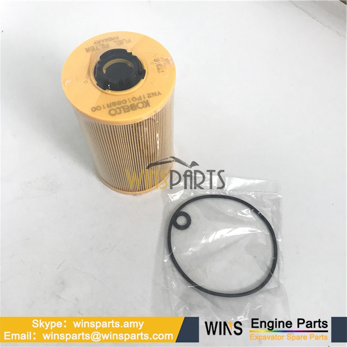 YN21P01088R100 YN21P01088F1 FUEL FILTER Oil Water Separation ELEMENT For Kobelco SK200-8 SK485-9 SK350-9 Excavator Parts 