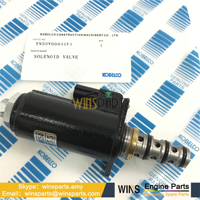 YN35V00041F1 SOLENOID VALVE Kobelco parts SK200LC-6ES, SK210LC-6E, SK210-9, SK290LC-6E, SK250LC, SK200-6ES, SK250LC-6E SOLENOID