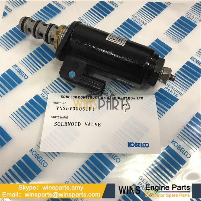 YN35V00051F1 KWE5K-31/G24YB50 Hydraulic Pump Solenoid Valve Kobelco SK210-8 SK485LC-9 SK200-10 SK250-10 Excavator Parts