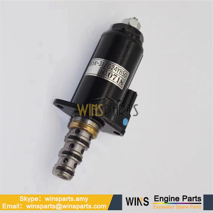 YN35V00051F1 KWE5K-31/G24YB50 Hydraulic Pump Solenoid Valve Kobelco SK210-8 SK485LC-9 SK200-10 SK250-10 Excavator Parts