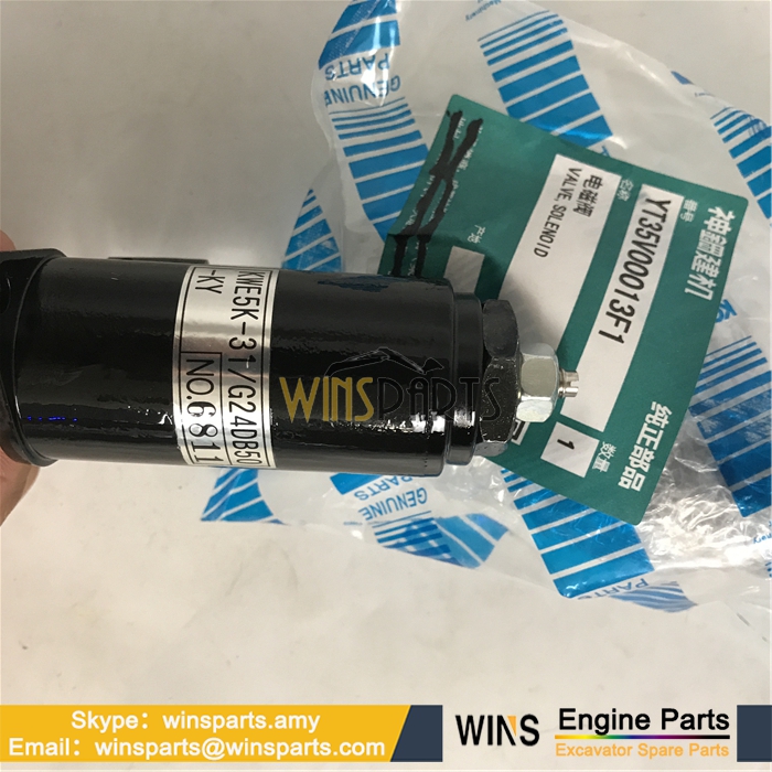 YT35V00013F1 KWE5K-31/G24DA50/G24DB50 HYDRAULIC SOLENOID VALVE Kobelco SK250LC-6E SK290LC-6E SK80CS SK80CS-1E SK850  