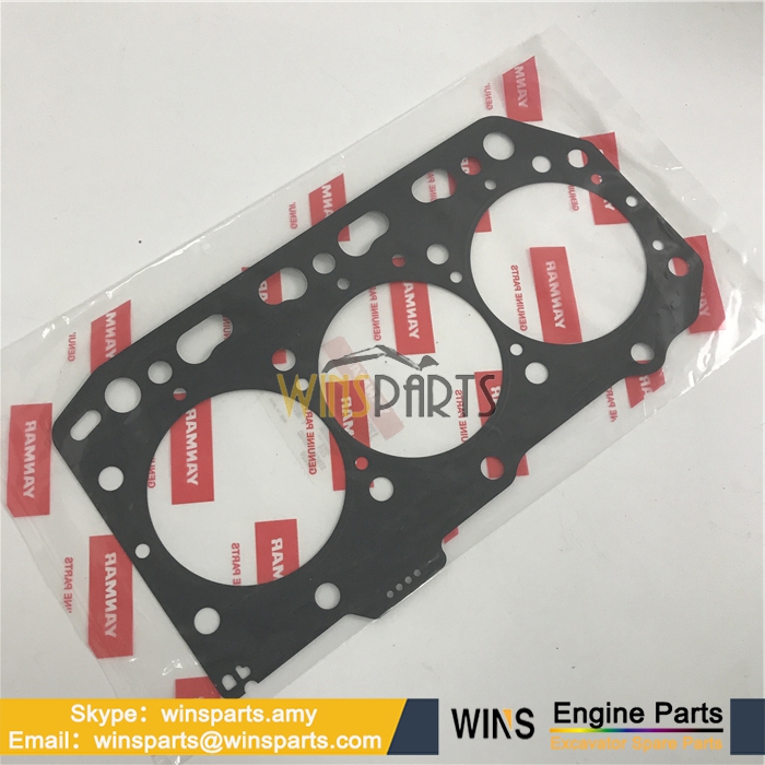 129001-01340 YM129001-01340 Yanmar 3D88E-3B 3D88E-3A 3D88E-5P 3D88E-6BP Engine  CYLINDER HEAD Gasket Kit Spare parts