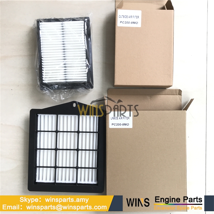 208-979-7620 17M-911-3530 2089797620 17M9113530 CAB Air Conditioner Filter AC ELEMENT KOMATSU PC200-8M0 PC220LC-8 PC240-8 PC290 PC300 PC350-8 PC400LC-8 Excavator Spare Parts