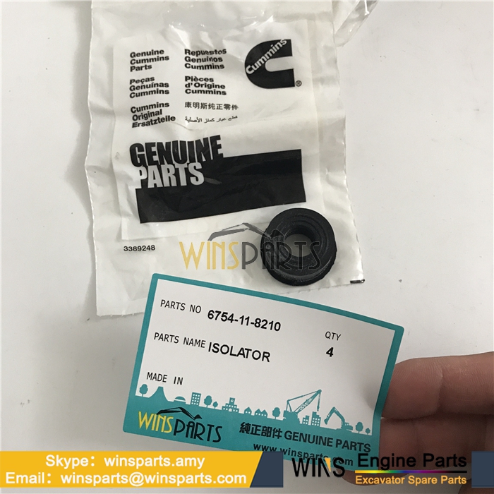 6754-11-8210 3389248 Cummins 6ct 4D107 6D107 Engine Injector Washer Seal KOMATSU PC220LC-8 PC290-8 PC160LC-8 PC270LC-8 PC200-8 Parts 