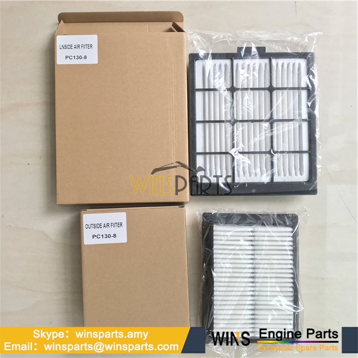 CAB Air Conditioner Inside Filter AC Out ELEMENT KOMATSU PC200-7 PC200-8 PC130-7 PC130-8 PC300-7 PC360-7 PC360-8 Excavator Spare Parts  