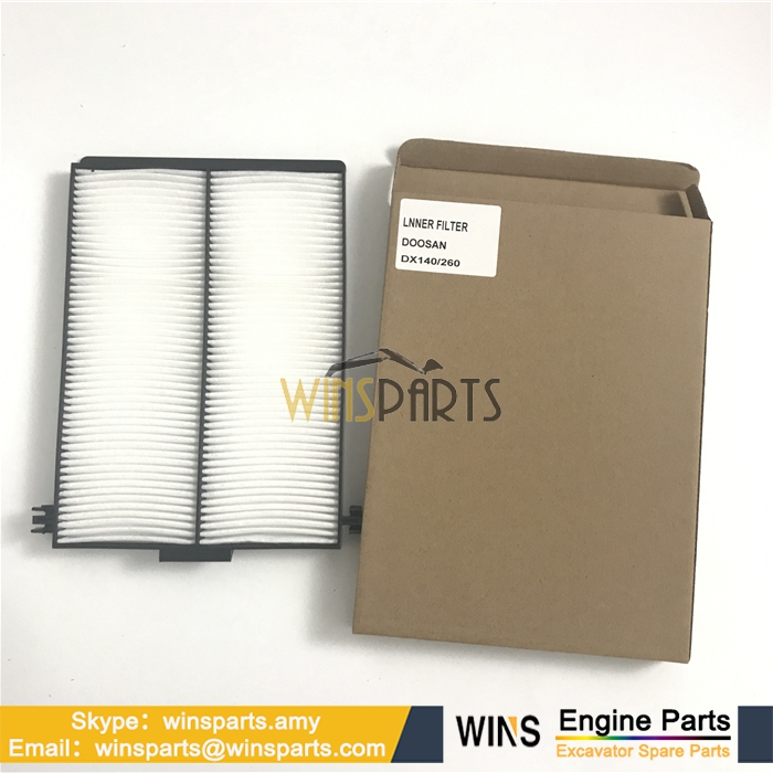 Air Conditioner ELEMENT Inner filter Outer FILTER AC CAB AIR FILTER Doosan Daewoo Komatsu SOLAR 170-III 220LC-3 280LC-3 330-III SOLAR 130-III DX340LC-3 DX380LC-3 DX140LC-3 DX490LC-3 DH70 DX225LC DX300LL DX170W-5 DX140LCR-5 DX300LC-3 