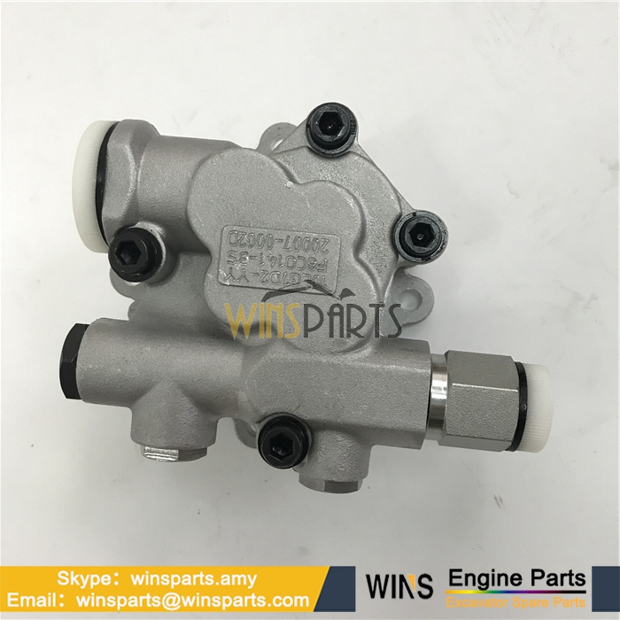 JAPAN KAWASAKI KPM K3V112 K3V112DTP K3V112DT HYDRAULIC PUMP Gear PUMP Assy (1)