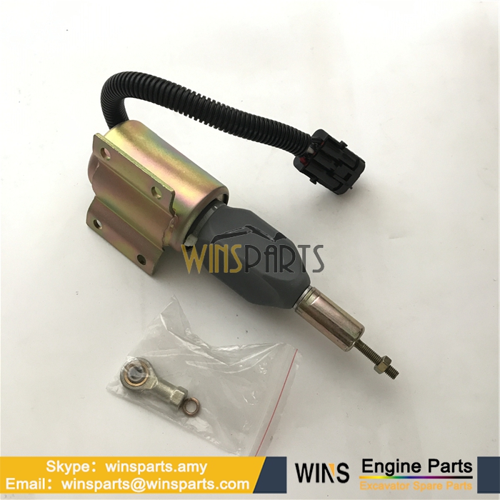 RE516083 RE502474 3926412 Cummins Engine Stop Solenoid Valve 24V Fuel Shut Off Solenoid 120 160LC 230LC 230LCR 270LC 200LC Deere John Deere Excavator Parts