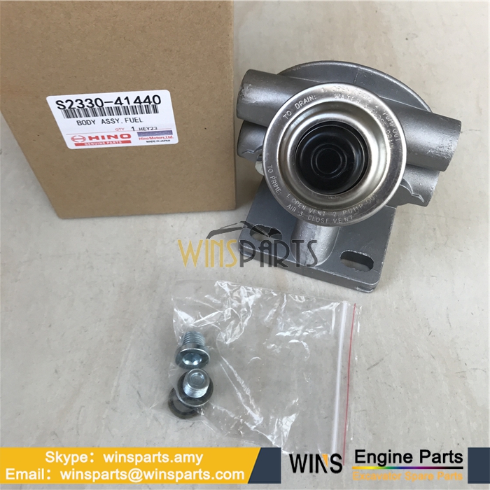 Vhs233041440 vhs233041440a VHS233041490 S2330-41440 23310-EV140 HINO FUEL FILTER BODY HEAD SEAT Kobelco SK200-8 SK350-8 SK235SRLC-2 Excavator Spare Parts 