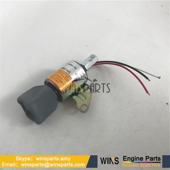 SA-4899-12 1756ES-12SUL5B1S5 Fuel Shutdown Solenoid Stop Solenoid Valve Kubota D722 Z482 D902 Parts