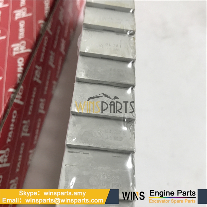 VAME350866 VAME181339 ME350866 ME181339 Mitsubishi FUSO 6D24 BEARING SET CRANKSHAFT CONNROD 0.25 0.5 0.75 1.00 SIZE TAIHO BEARING Kobelco SK480LC-6E SK480-6E Excavator Spare Parts 