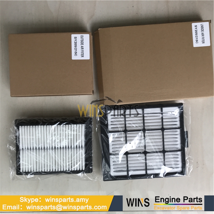 三一 CAB Air Conditioner Filter AC ELEMENT SANY SY205 SY215C Excavator Spare Parts  