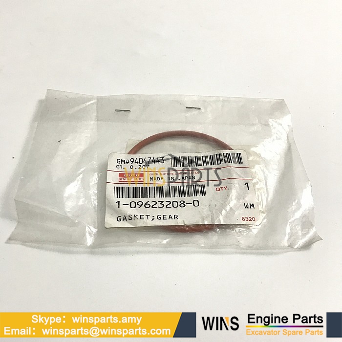 1-09623208-0 1096232080 109623-2080 1-09623-208-0 ISUZU 6SD1-TQA 6SD1 ENGINE GASKET COVER SEAL O-ring HITACHI Excavator Spare Parts (2)