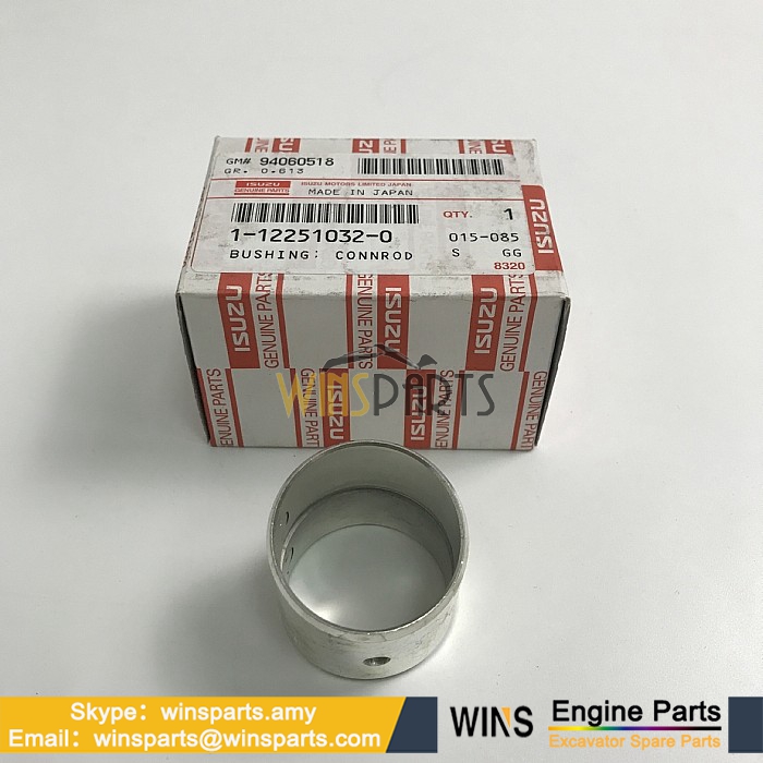 1-12251032-0 1122510320 ISUZU 6BG1T 4BG1 CONNROD BUSHING Piston Connecting rod Pin Bushing Hitachi ZX180LC ZX225USR ZX200-3G ZX160LC ZX200-5G Excavator Spare Parts (4)