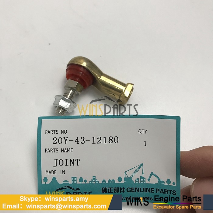 20Y-43-12180 20Y4312180 JOINT Throttle Motor FUEL Control Lever KOMATSU PC130-6 PC300-6 PC300-7 PC100-6 PC120-6 Excavator Spare Parts