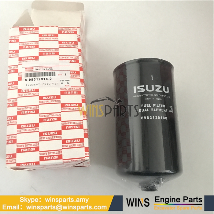 8-98312918-0 8983129180 898312-9180 8-98312-918-0 ISUZU Fuel Filter Oil Filter