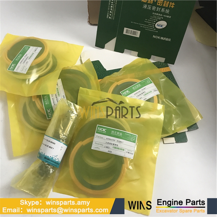 707-99-46130 707-99-45230 707-99-45230 BOOM CYLINDER Hydraulic Repair Kit Oil Seal SERVICE KIT Komatsu PC228US-3 PC210NLC-7 PC210LC-7 PC210-7 PC200LC-7 Excavator Spare Parts (1)