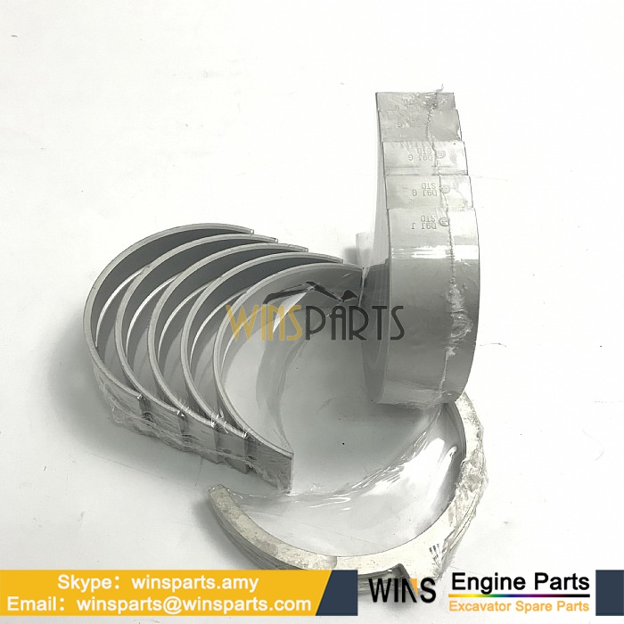 8-97071661-0 8970716610 ISUZU 4BG1 4BG1T BG1-PG Engine CRANKSHAFT Bearing METAL KIT Hitachi 135C ZX110 ZX120 ZX130 EX150LC-5 ZX135US Spare Parts (4)