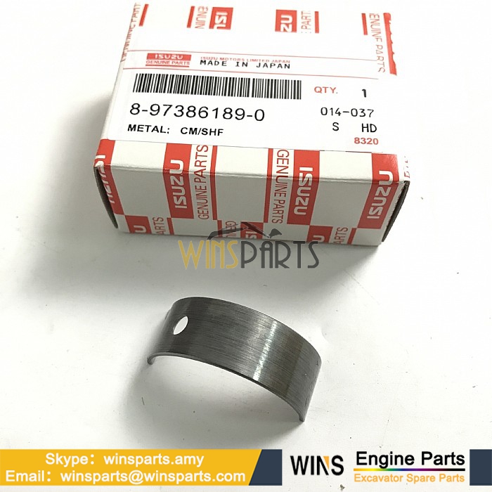 8-97356-939-0 8973569-390 8-97386-189-0 897386-1890 ISUZU 4HK1 6HK1 Engine CAMSHAFT METAL Bearing SET Hitachi Excavator Spare Parts