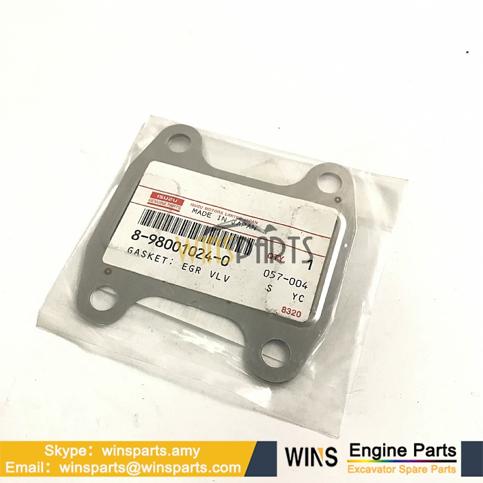 8-98001023-0 8980010230 8-98001024-0 8980010240 ISUZU 4HK1 6HK1 EGR Valve PIPE GASKET Heat Exchanger Seal Hitachi Spare Parts